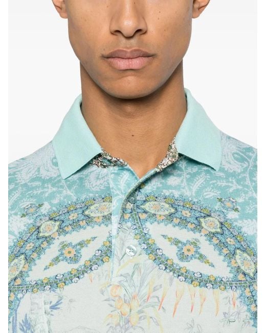 Etro Blue T-Shirts And Polos for men