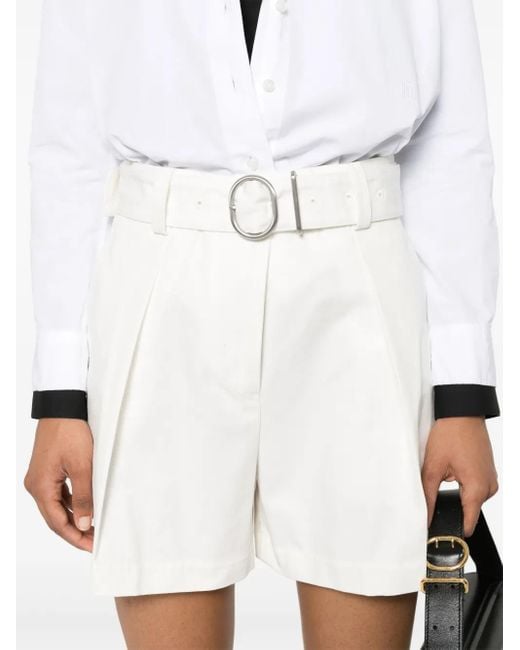 Jil Sander White Cotton Shorts