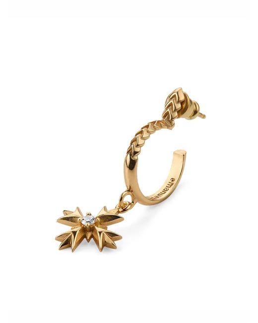 Emanuele Bicocchi Metallic Eb Crest Pendant Single Earring