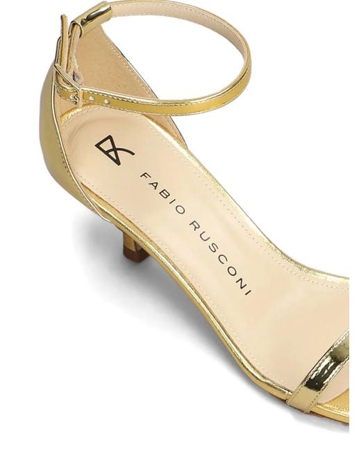Sandales En Cuir Verni 55 Mm Fabio Rusconi en coloris Metallic
