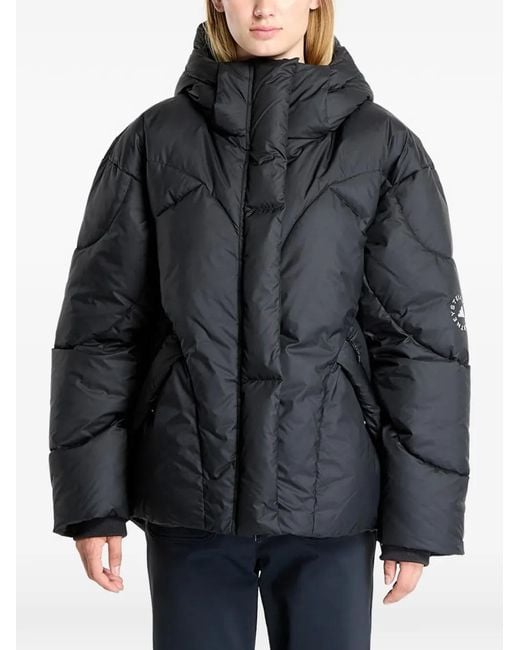 Adidas By Stella McCartney Black Padded Hooded Jacket