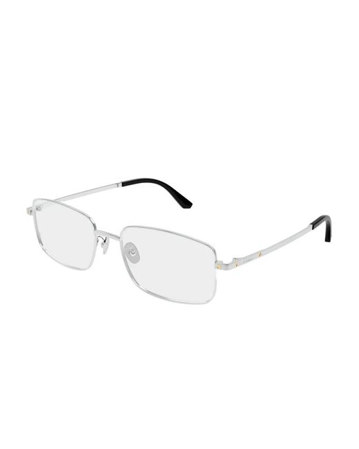 Cartier Metallic Rectangle-Frame Glasses for men