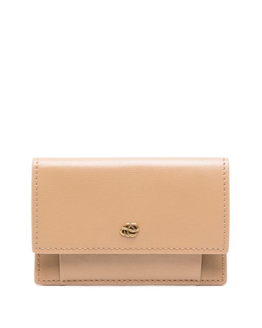 By Malene Birger Natural Aya Logo-plaque Leather Wallet