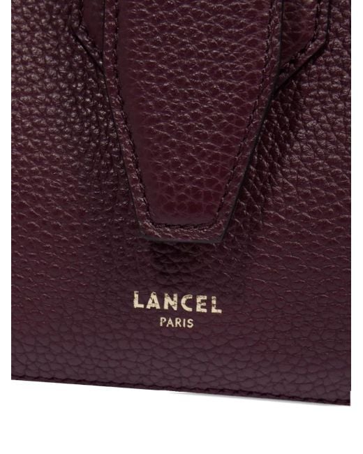 Lancel Purple Small Charlie Tote Bag
