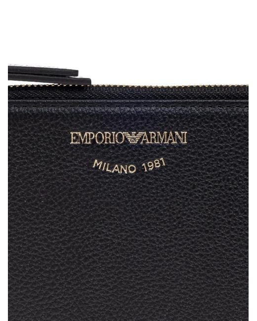 Emporio Armani Black Leather Card Case