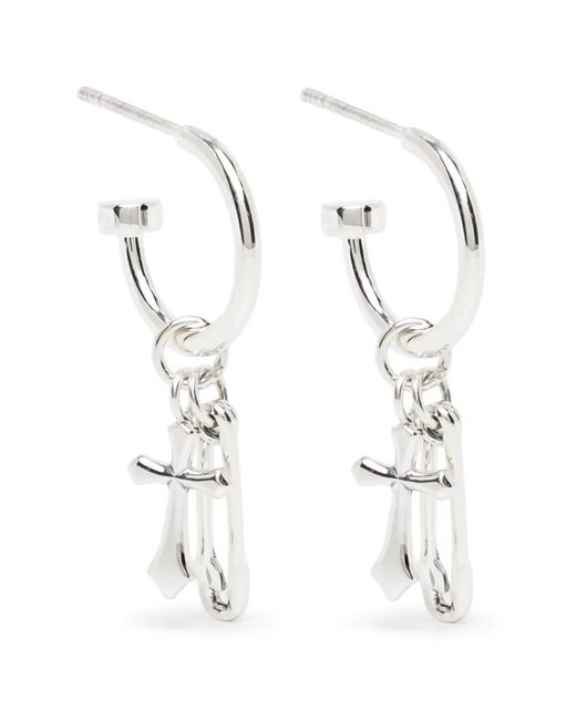 Stolen Girlfriends Club White Gothic Pin Earrings