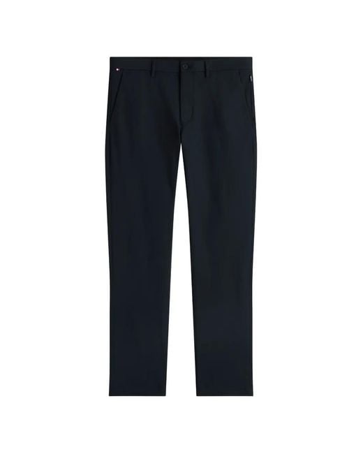 Tommy Hilfiger Blue Logo-Detail Trousers for men