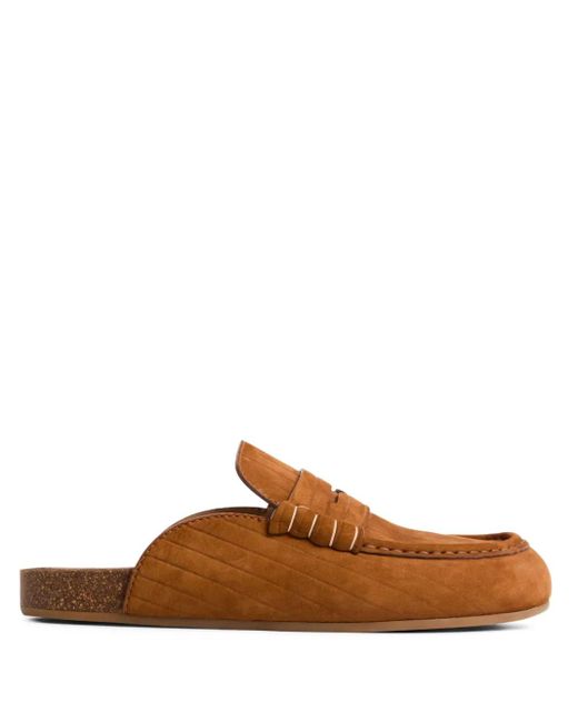 J.W. Anderson Brown Stitch Loafers for men