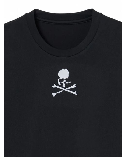 Mastermind Japan Black Skull-Print Boxy-Fit T-Shirt for men