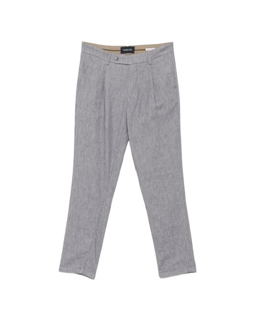 Teleria Zed Gray Pleated Trousers for men