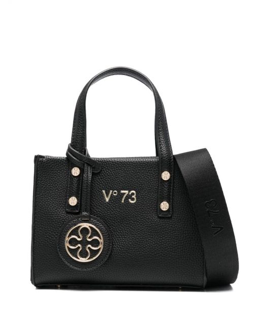 V73 Black Elara Tote Bag