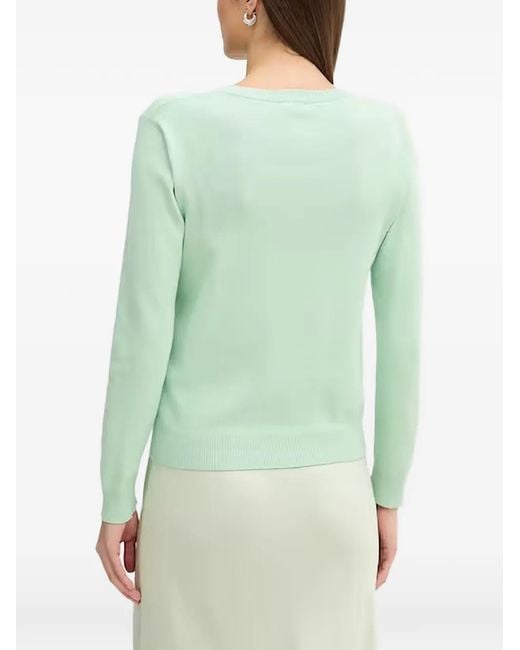 Benetton Green Button Cardigan
