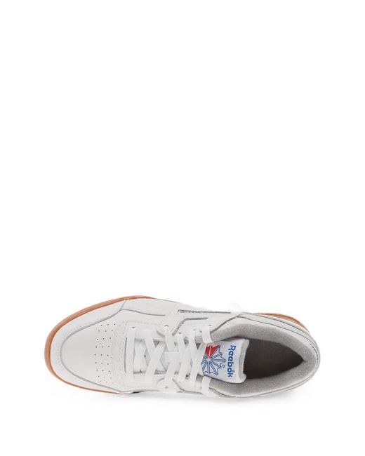 Reebok White Workout Plus Sneakers