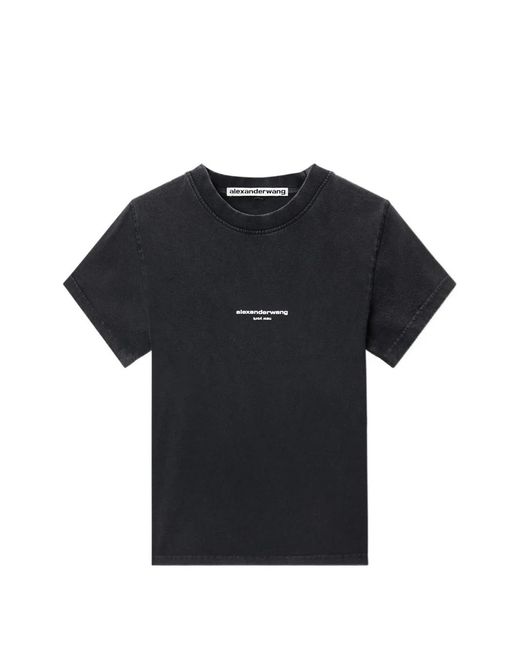 Alexander Wang Black Logo-Print T-Shirt