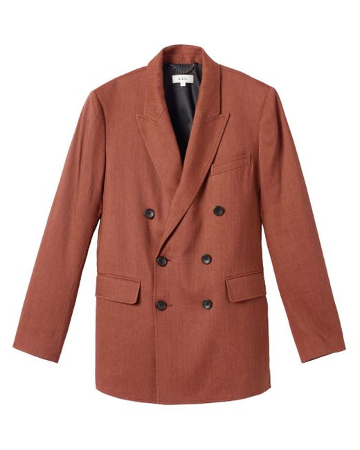 A.L.C. Red Declan Double-breasted Blazer