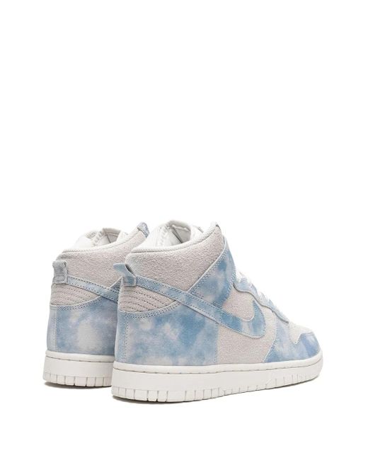 Nike Blue Dunk High "Clouds" Sneakers