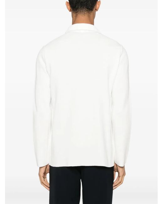 Lardini White Cotton Shirt Jacket for men