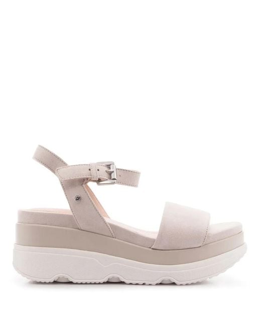 Geox Pink Open Toe Wedge Sandals for men
