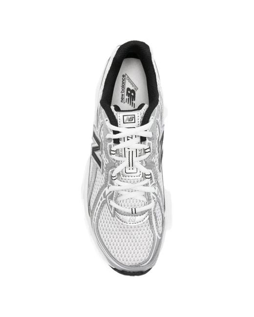 New Balance White 740 Sneakers