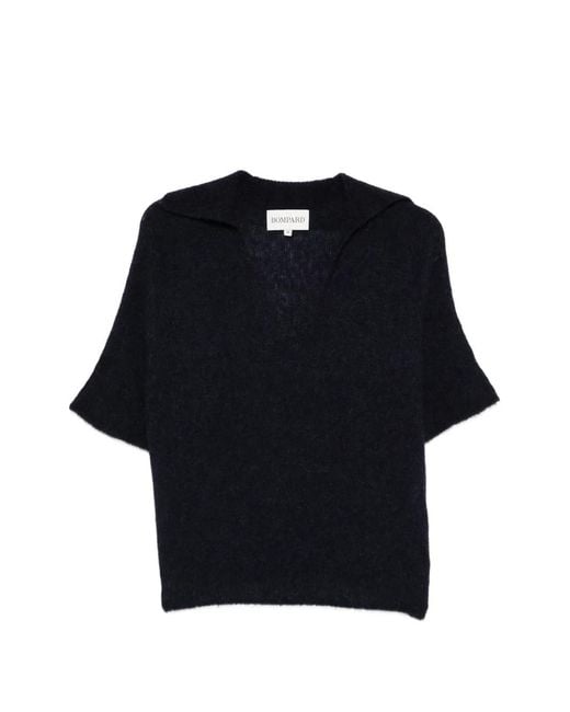 Bompard Blue Short Sleeve Classic Polo