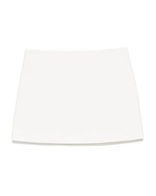 P.A.R.O.S.H. White A-Line Mini Skirt