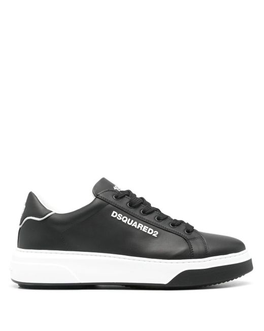 DSquared² Black 1964 Leather Sneakers for men