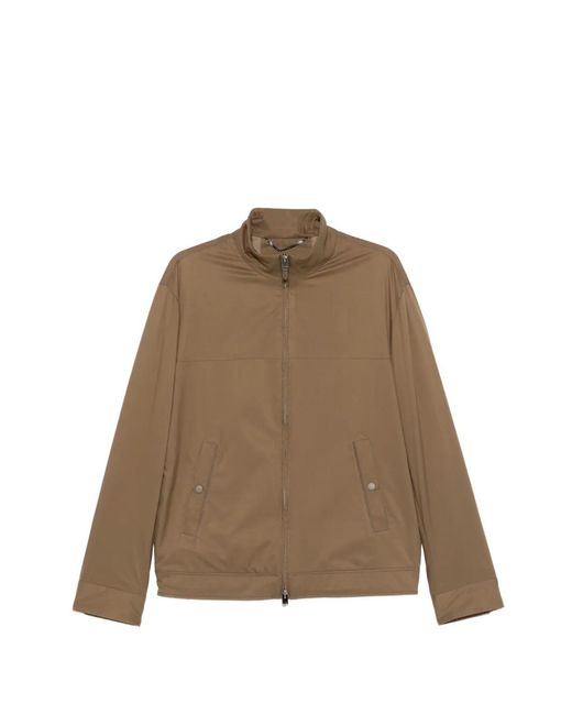 Canali Natural Zip-Fastening Jacket for men
