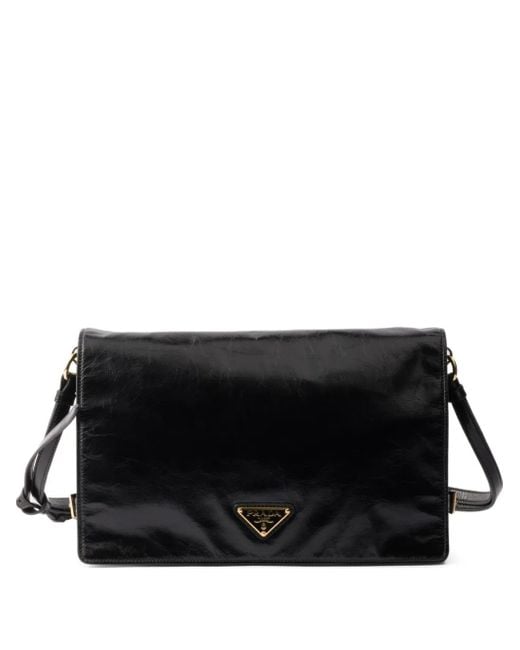 Prada Black Medium leather shoulder bag