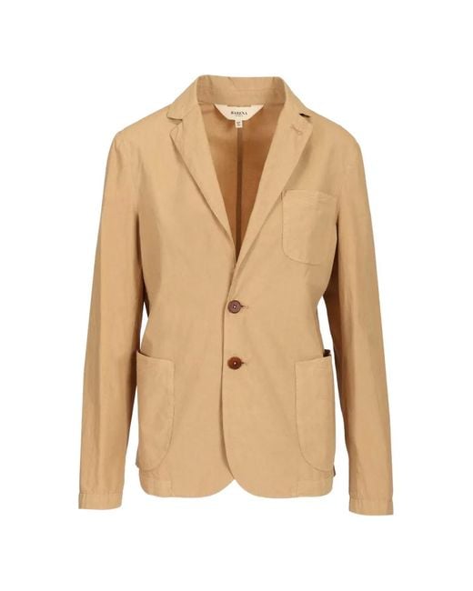 Barena Natural Sila Button Blazer