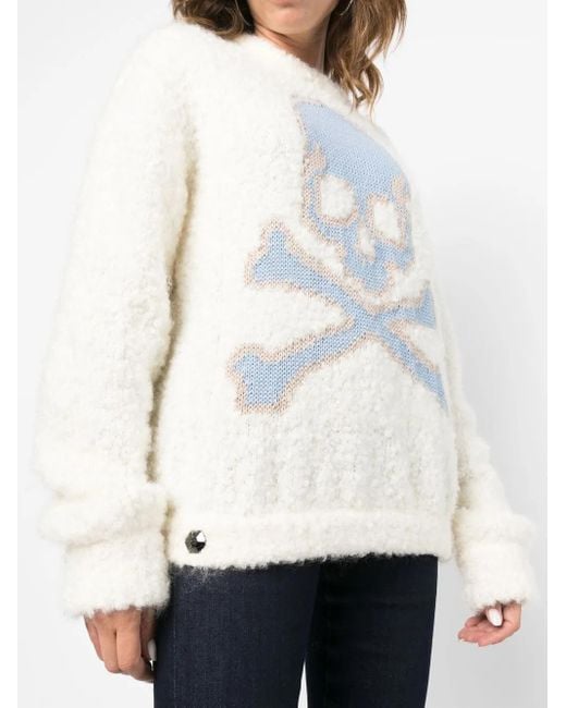 Philipp Plein Skull Bones セーター White
