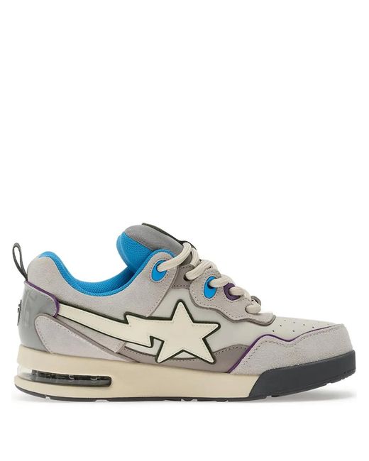 A Bathing Ape Sneakers Mit Stern-Patch in Blue für Herren