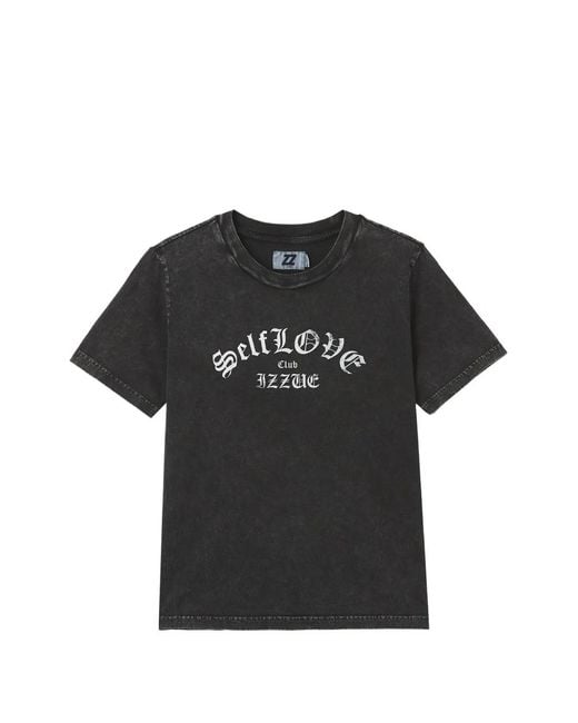Izzue Black Print T-Shirt