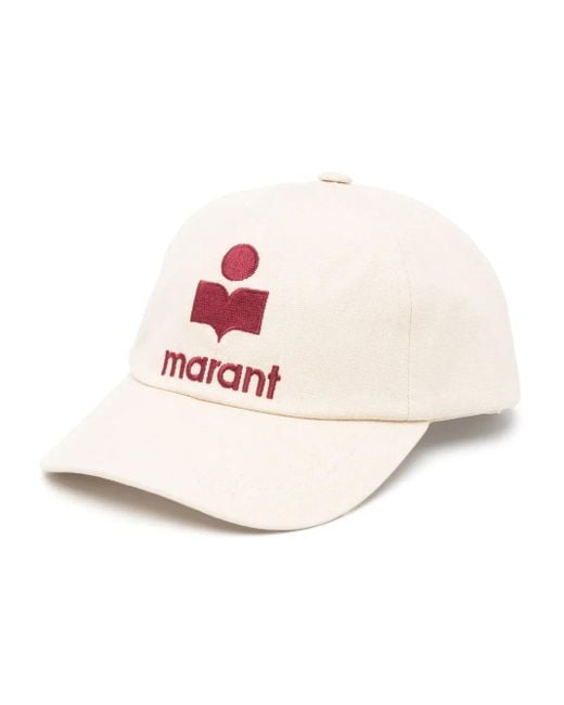 Gorra de béisbol Tyron con logo bordado Isabel Marant de color White