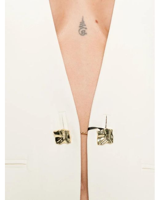 Marella White Teffige Embellished Blazer