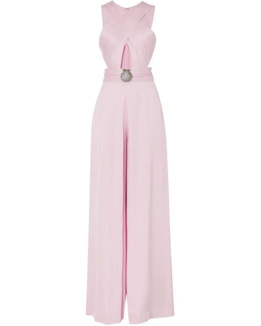 Temperley London Pink Cut-Out Jumpsuit