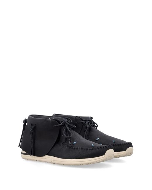 Visvim Black Lhamo Lace-Up Sneakers for men