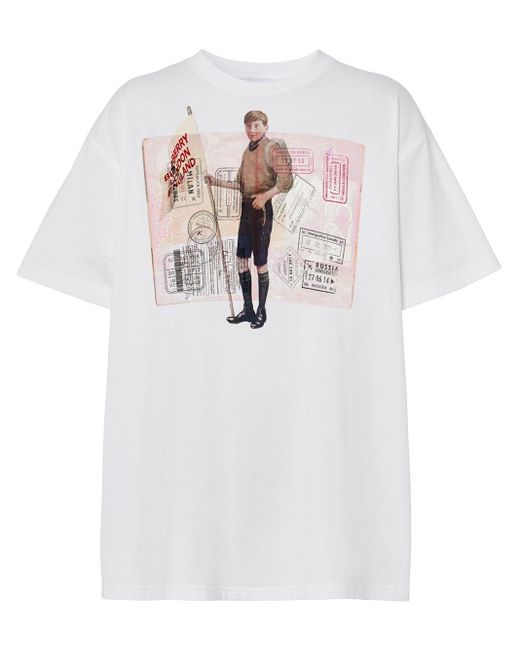 burberry estampado blanco