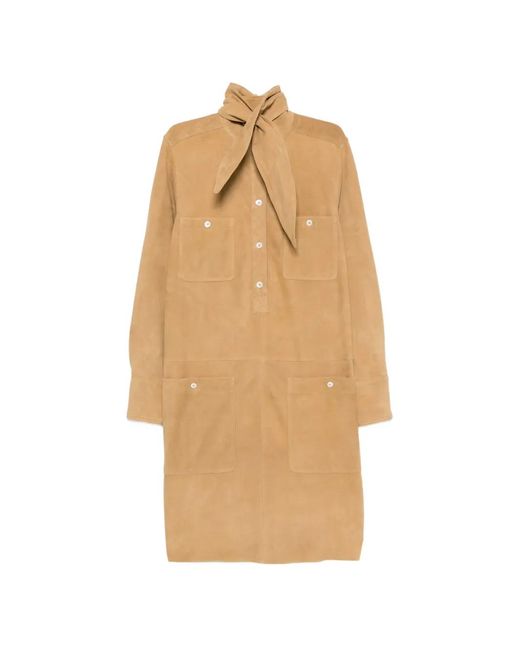 Polo Ralph Lauren Natural Suede Mini Dress