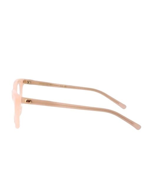 Gucci Pink Square-Frame Glasses