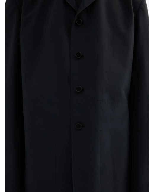 Jil Sander Blue Recycled Polyester Deconstructed Jacket for men