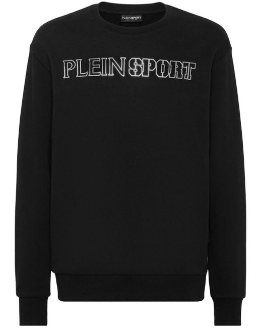 Philipp Plein Black Tiger Logo-print Sweatshirt for men