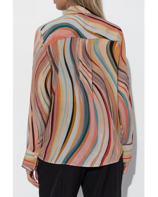 Paul Smith Multicolor Silk Blend Printed Shirt
