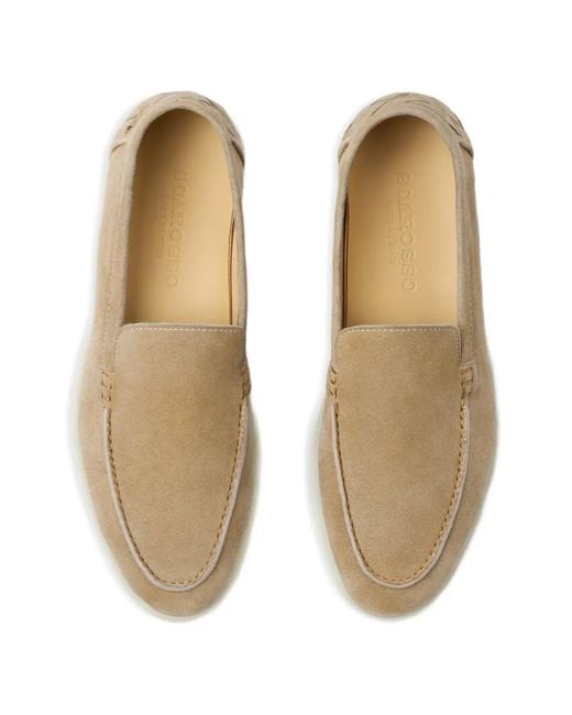 Scarosso Natural Mocassins Ludovica En Daim