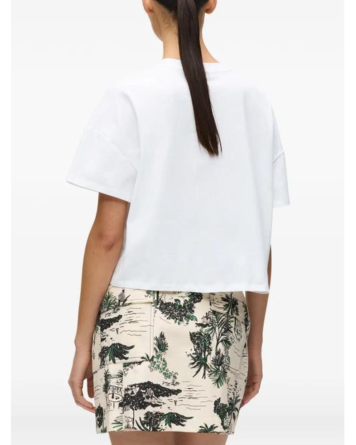 Karl Lagerfeld White Mc Villa Design T-Shirt