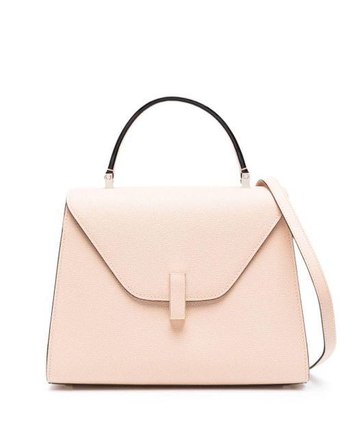 Valextra Pink Iside Pebbled-leather Crossbody Bag