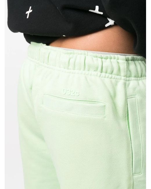 032c Green Bermuda Shorts With Logo for men