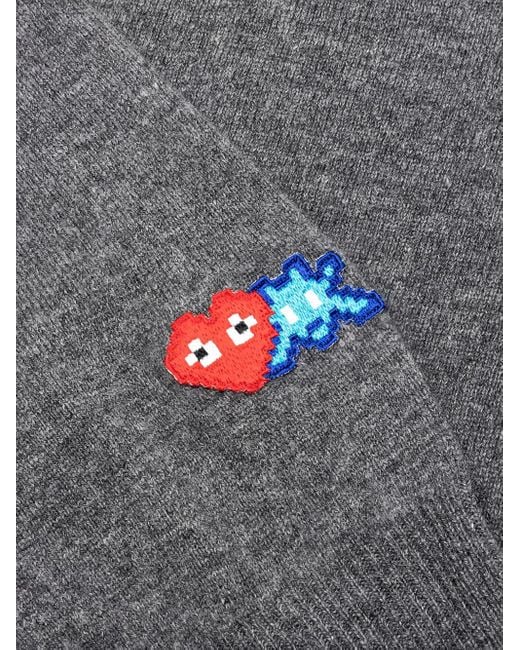 COMME DES GARÇONS PLAY Gray X The Artist Invader Heart-Patch Cardigan for men
