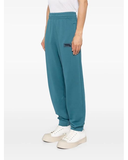 Maison Kitsuné Blue Flash Fox Patch Sweatpants for men