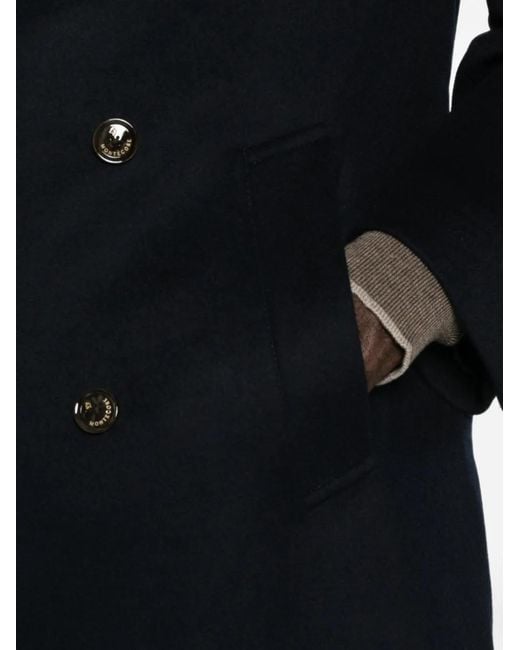 Montecore Black Double-Breasted Coat for men