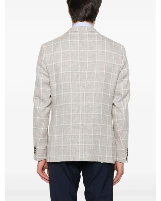 メンズ Corneliani チェック ジャケット White